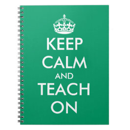 Cuaderno Mantener la calma y enseñar en un portátil | Sumin