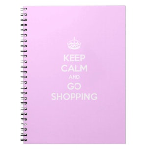 Cuaderno Mantener la calma y ir de compras