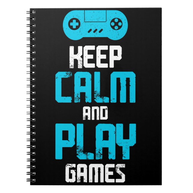 Cuaderno mantener la calma y jugar (Frente)