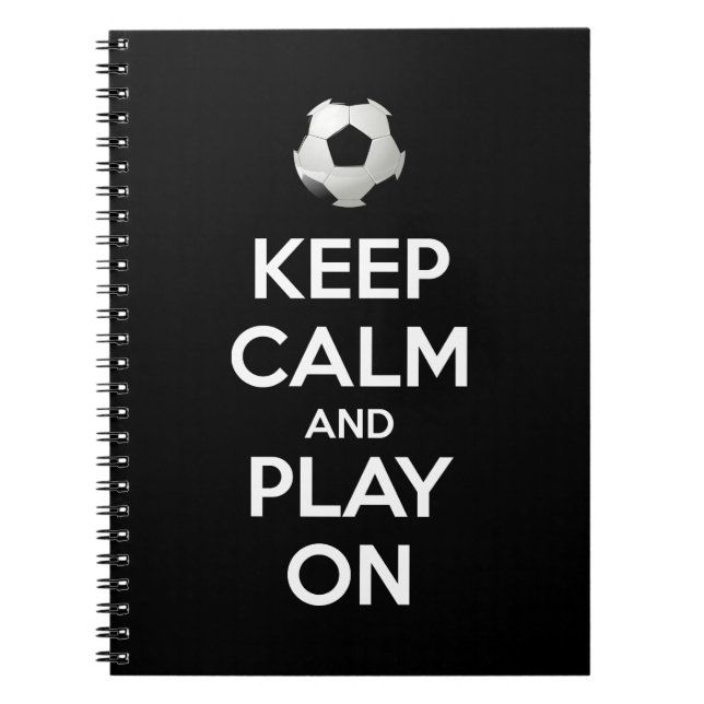 Cuaderno Mantener la calma y jugar (Frente)