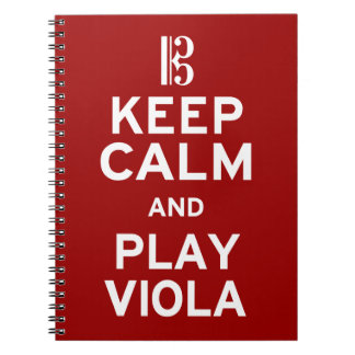 Cuaderno Mantener la calma y jugar a la viola