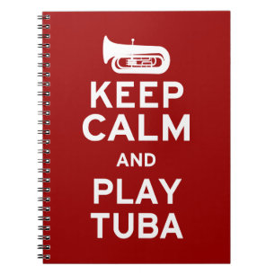 Cuaderno Mantener la calma y jugar al tuba