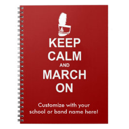 Cuaderno Mantener la calma y marchar | Personalizado