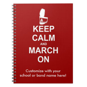 Cuaderno Mantener la calma y marchar   Personalizado