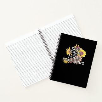 Cuaderno Mantener la calma y plantar algo - Jardinero