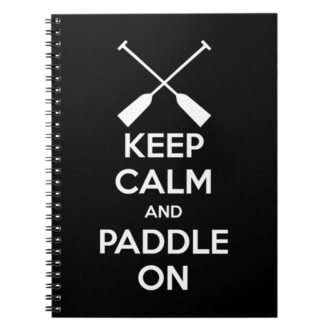 Cuaderno Mantener la calma y remar (Frente)