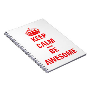 Cuaderno Mantener la calma y ser asombroso