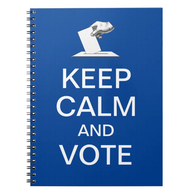 Cuaderno Mantener la calma y votar 2026 (Frente)