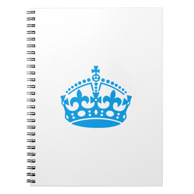 Cuaderno Mantener la corona de victoria azul tranquila (Frente)