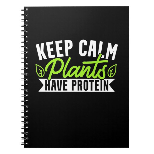 Cuaderno Mantener La Planta Tranquila Con Proteína (Frente)