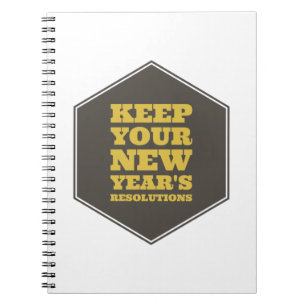 Cuaderno Mantener las resoluciones de Año Nuevo