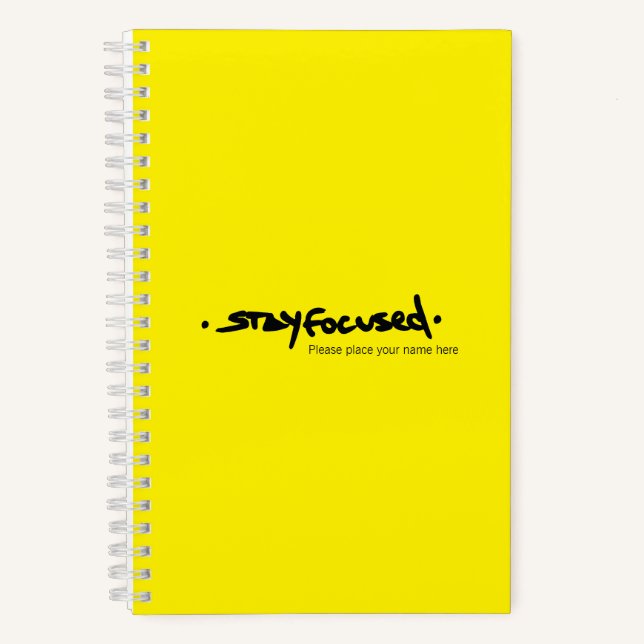 Cuaderno MANTENERSE CENTRADO | Bloc de notas espiral (Anverso)