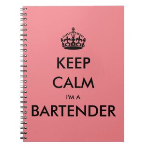 CUADERNO MANTENGA CALMA, SOY BARTENDER