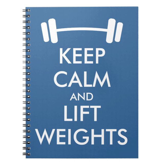 Cuaderno Mantenga diario tranquilo y de la elevación de (Frente)