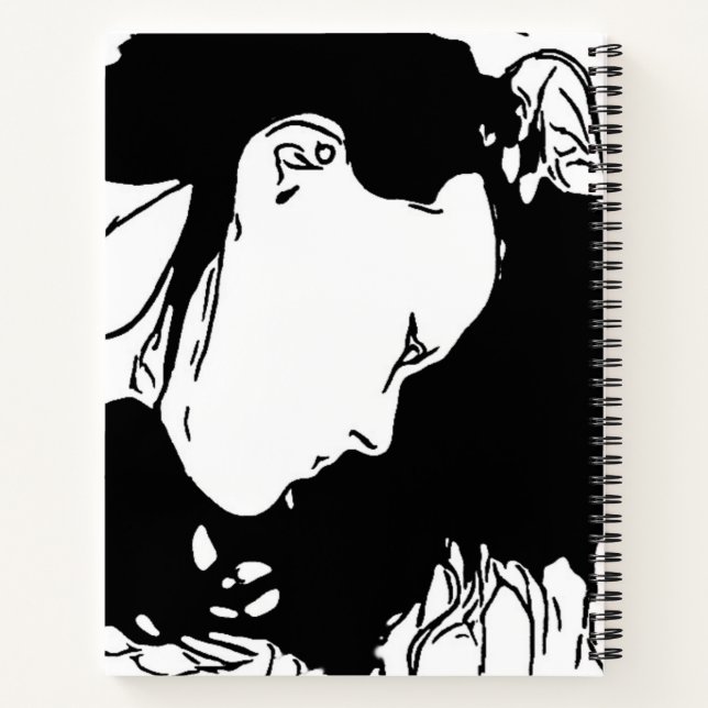 Cuaderno Mantenga el pelo hacia atrás (Reverso)