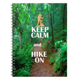 Cuaderno Mantenga la calma y siga subiendo