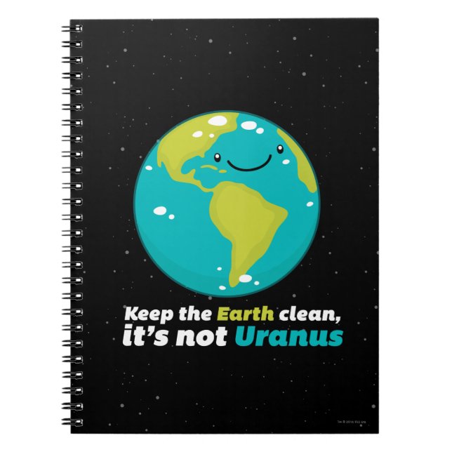 Cuaderno Mantenga la tierra limpia (Frente)