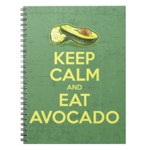 Cuaderno Mantenga tranquilo y coma el aguacate