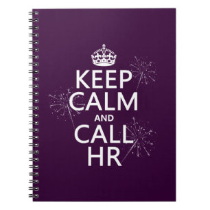 Cuaderno Mantenga tranquilo y la llamada hora (cualquier