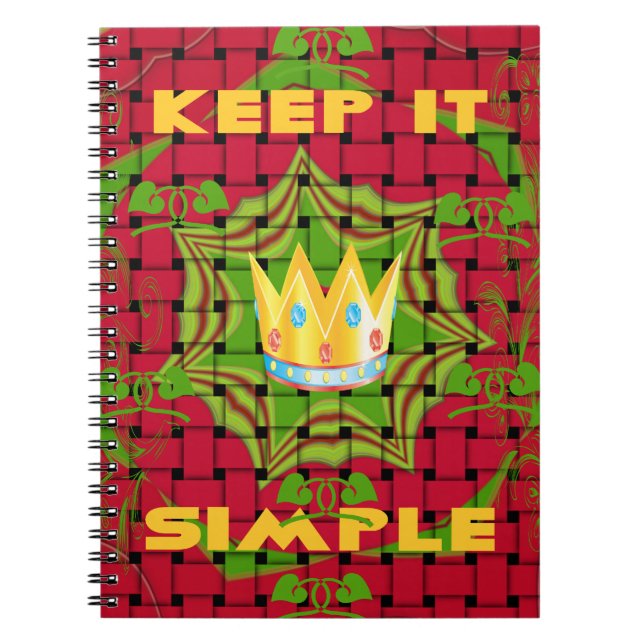 Cuaderno Manténgalo sencillo: negrita impresión floral tren (Frente)