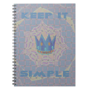 Cuaderno Manténgalo Simple: Pastel Royal Clarity Pattern Ar