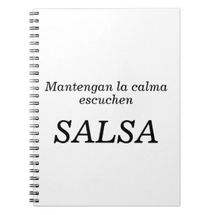 Cuaderno mantengan la calma