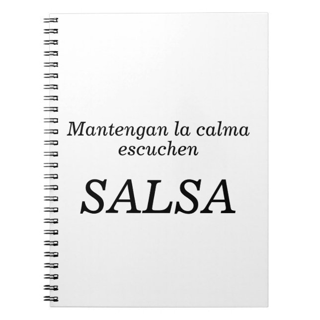 Cuaderno mantengan la calma (Frente)