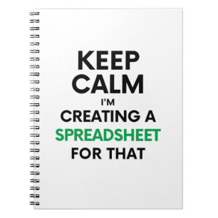 Cuaderno Mantengan la calma, estoy creando una hoja de cálc