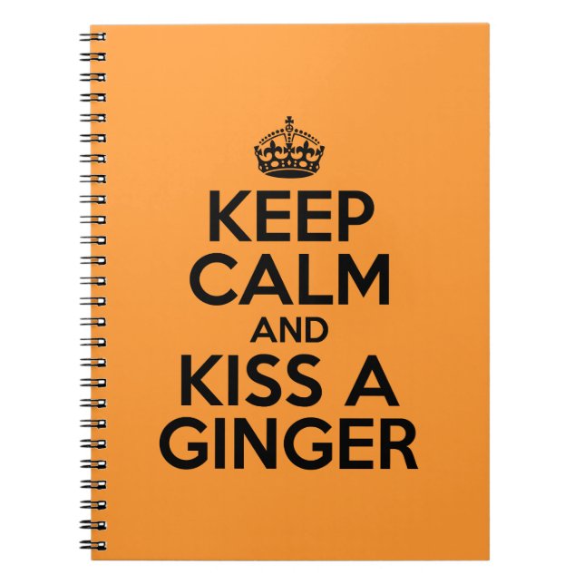 Cuaderno Mantengan la calma y besen a Ginger (Frente)