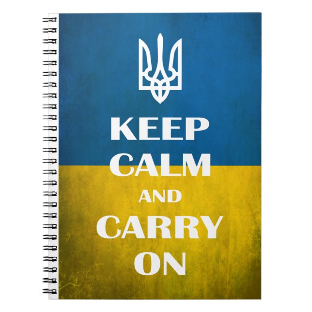 Cuaderno Mantengan la calma y sigan con el tridente del emb (Frente)
