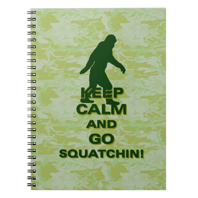 Cuaderno Mantengan la calma y vayan al squatchin (Frente)
