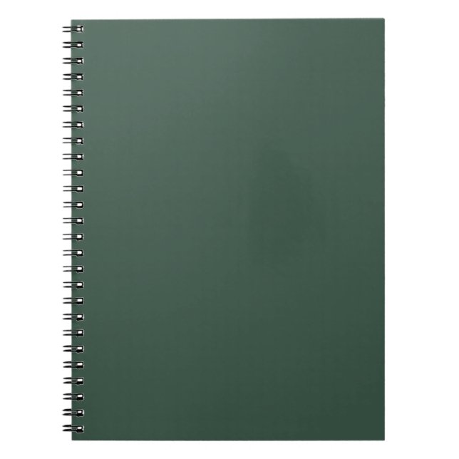 Cuaderno Manténgase elegante con un toque de fondo verde pi (Frente)
