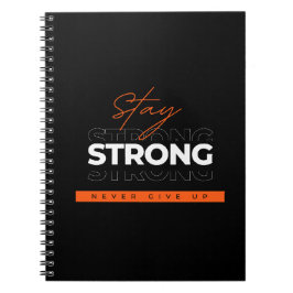 Cuaderno Manténgase fuerte - Bloc de notas con mensajes de