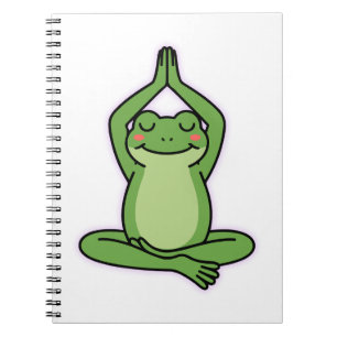 Cuaderno Manténgase tranquilo, manténgase helado - Rana de