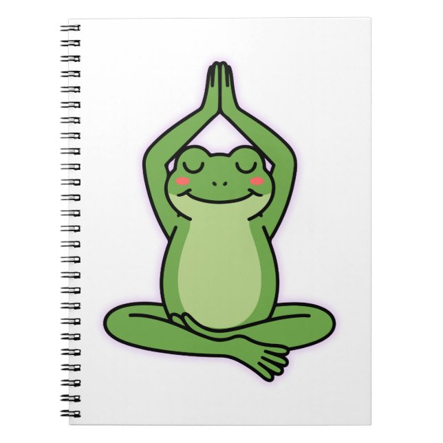 Cuaderno Manténgase tranquilo, manténgase helado - Rana de  (Frente)