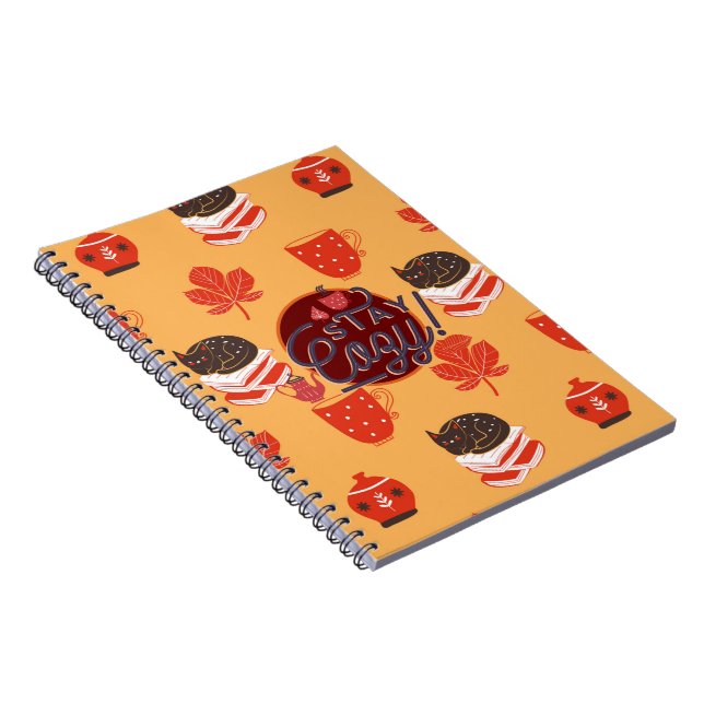 Cuaderno Mantente Acogedor Este Caída Con Este Gato De Higg (Lado Derecho)