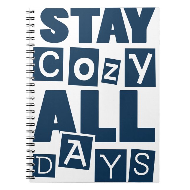 Cuaderno Mantente cómodo todos los días (Frente)