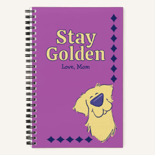 Cuaderno "Mantente Dorado" Retriever Dorado Personalizado