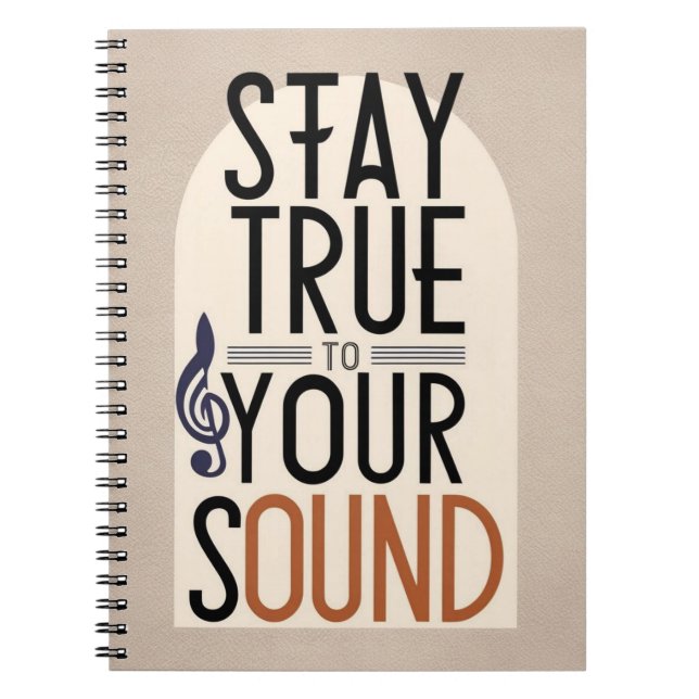 Cuaderno Mantente fiel a tu sonido (Frente)
