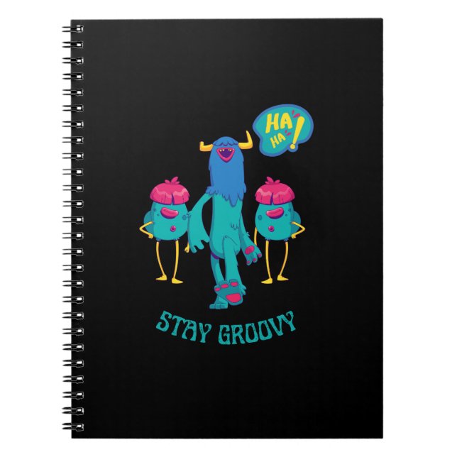 Cuaderno Mantente genial en todas partes, niños divertidos  (Frente)