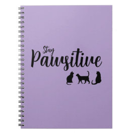 Cuaderno Mantente inquieto gato negro