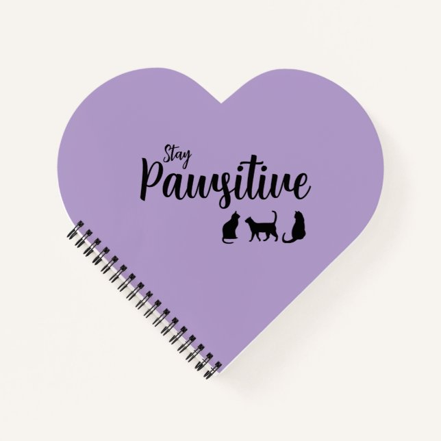 Cuaderno Mantente inquieto gato negro (Anverso)