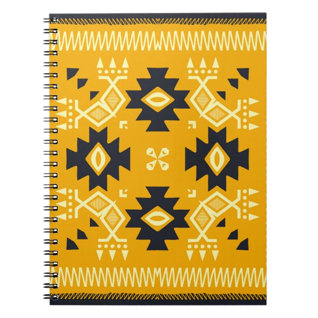 Cuaderno Mantequilla cuadrada, batik floral paisley. (Frente)