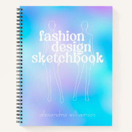 Cuaderno Manual de diseño de moda retro personalizado