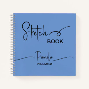 Cuaderno Manual de esbozo guión azul Verde azulado