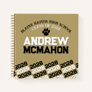 Cuaderno Manual de graduación de huellas dactilares de oro