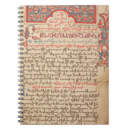 Cuaderno Manuscrito armenio de liturgías de Leccionaria y M