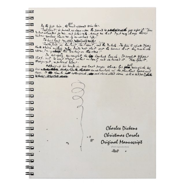 CUADERNO MANUSCRITO DE CHARLES DICKENS DE LOS VILLANCICOS (Frente)