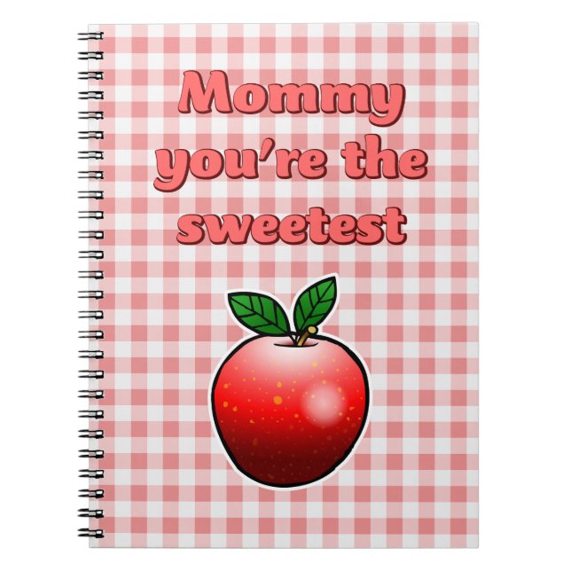 Cuaderno Manzana Roja Adorable (Frente)