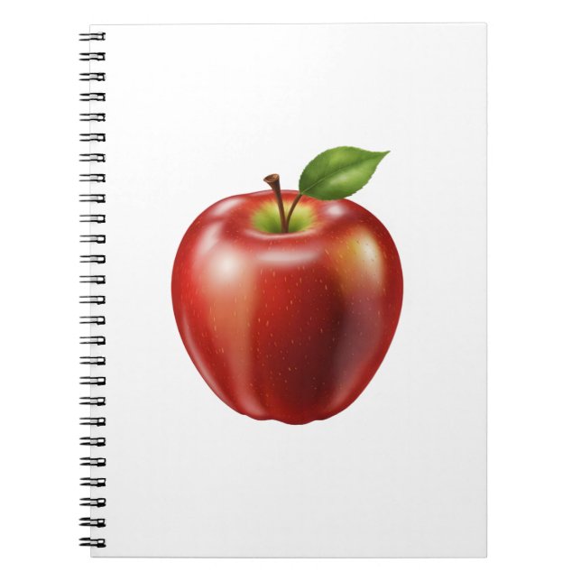 Cuaderno manzana roja fresca (Frente)